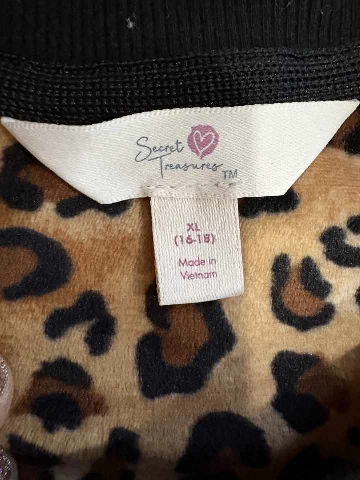 Pijama difuso Secret Treasurer XL con estampado de guepardo para mujer Foto 3 de 4