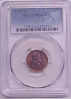 1952-D Lincoln Wheat Cent PCGS MS65RB – Beautiful Toned Red-Brown Gem