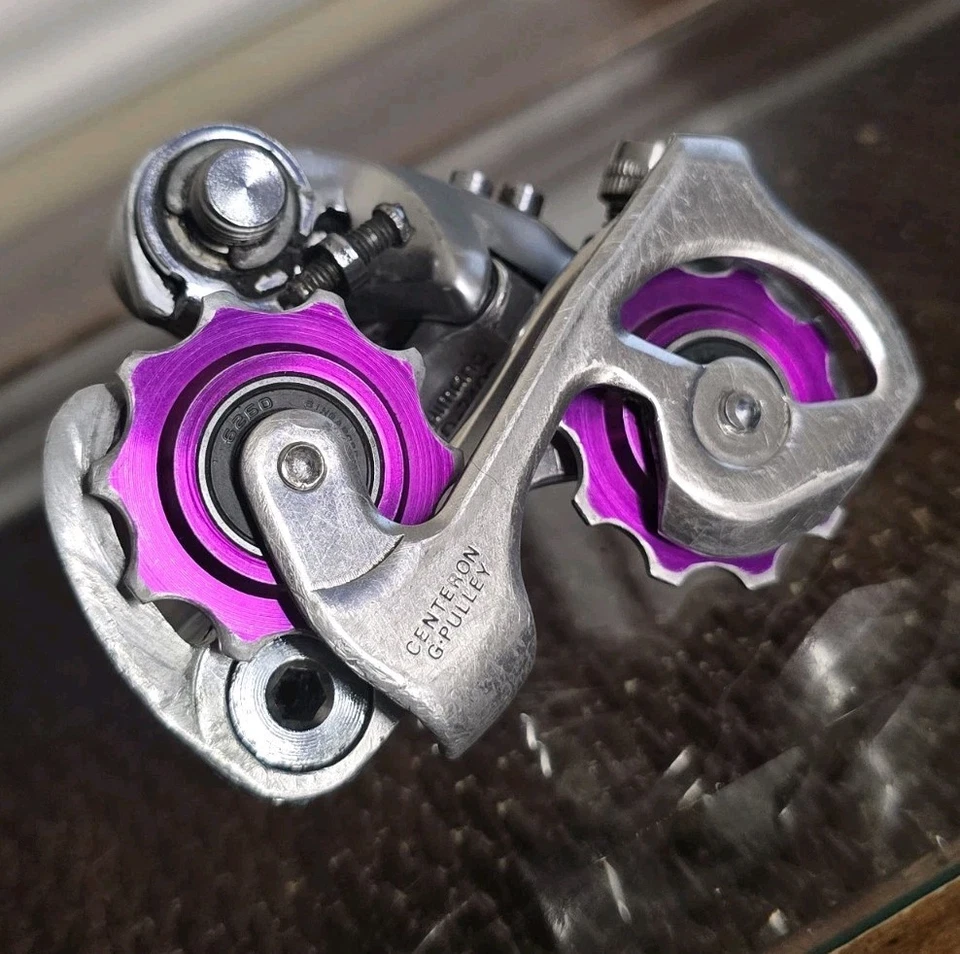 Shimano Dura Ace RD-7402 Rear Derailleur Short Cage Aluminum Pulleys *Fast Ship* - Image 3 of 4