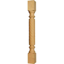 OSBORNE WOOD PRODUCTS 1784BCH 35 1/2 x 3 1/2 Left Spiro Island Leg in European
