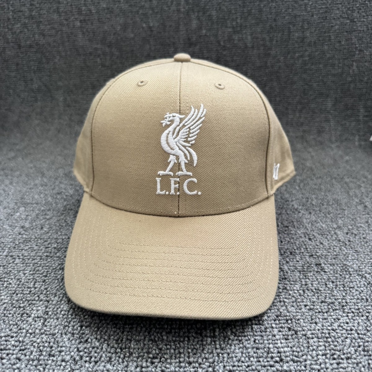 '47 Brand Liverpool FC Baseball Cap Strapback Khaki OSFA Soccer Hat