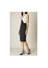 Karen Millen Size US6/UK10 Color Block Pencil Midi Dress