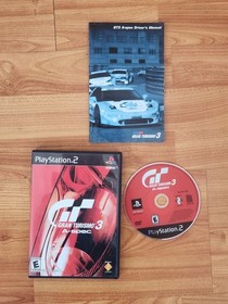 Sony PlayStation 2 Gran Turismo A-spec Race Pack Console Controller Cords & Game