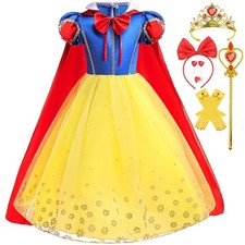 Princess Costume Dress for Little Girls Princess Dress Up Costume Party Carni...