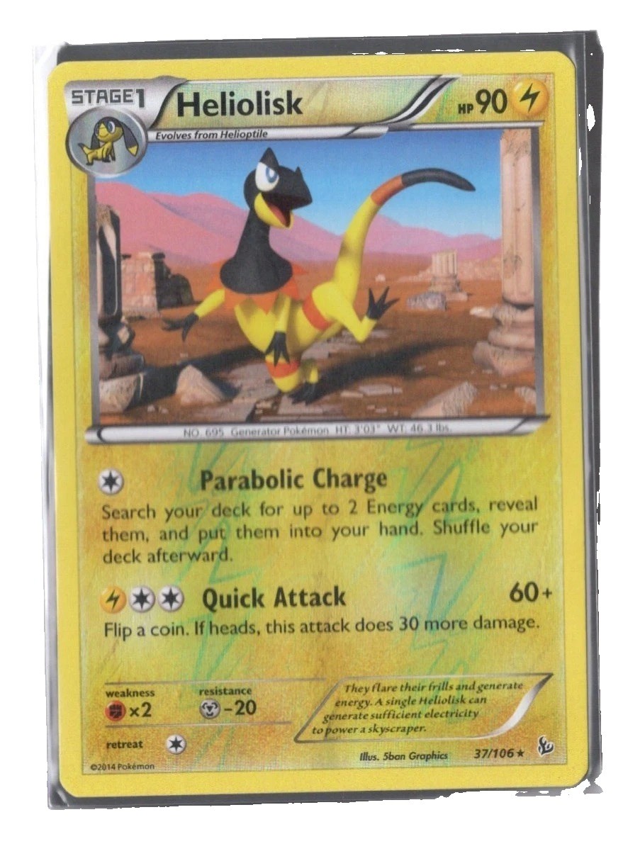 Pokemon Heliolisk 37/106 Flashfire Reverse Holo NM