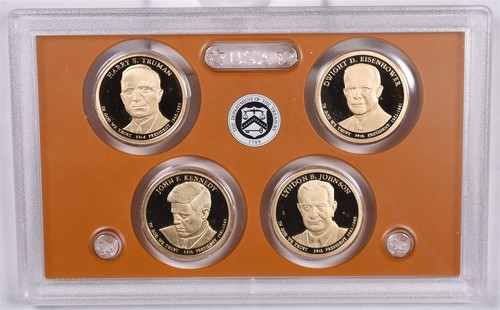 2015 Presidential Dollar 4 Coin Proof Set - No Box Or COA
