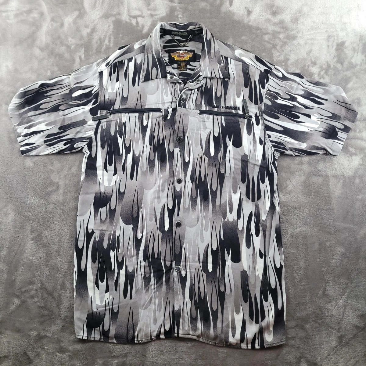 Harley-Davidson Short Sleeve Regular Size S Casual Button-Down