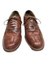 John Rocha Men's Leather Brogue Shoes, Brown, Size 7