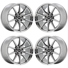19x10.5 19x11 Mustang Gt350 Bright Chrome Wheels Factory 10053 10054 Exchange 19x10.5 19x11 Mustang Gt350 Bright Chrome Wheels Factory 10053 10054 Exchange