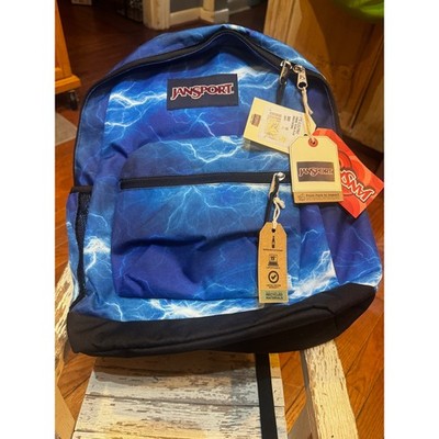 JanSport Cross Town Plus Backpack Its Electric Lightning Blue JS0A7ZN285K NEW