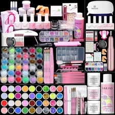 SAVILAND Acrylic Nail Kit – Nails Kit Acrylic Set with Nail Drill Brushes Gel