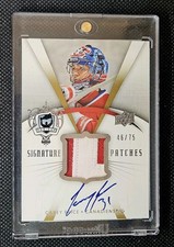 2007-08 Upper Deck The Cup Carey Price Signature Patches Auto RC #/75 Canadiens 