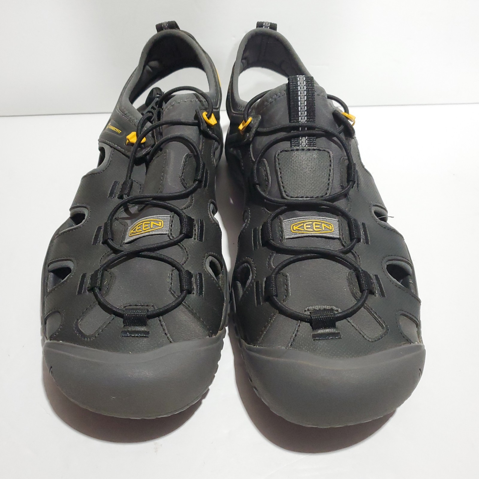 Keen SOLR Sandali Uomo Taglia 11 5 Solr Sandali Scarpe Nero Oro 1022246