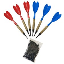 Shelti Dartboard Dart Kit - 50 Darts and 500 Dart Tips