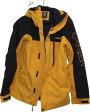 Oakley Tnp Tbt Men's Ski Jacket Amber Yellow Black - Size Us S Eu M Hooded