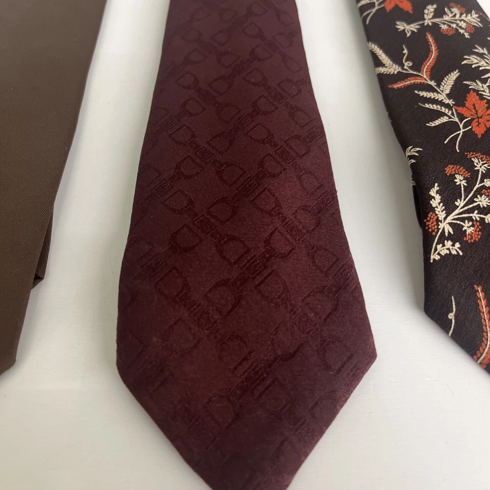 Vintage Pierre Balmain Tie Lot of 4 Made in Italy Paris NY Designer Neckties - Image 3 of 4