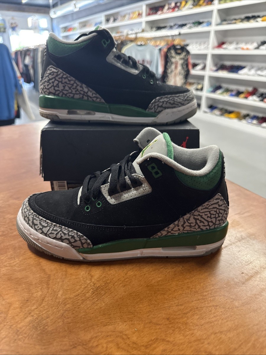 Used GS Air Jordan 3 Retro 'Pine Green' Size 5.5Y CT8532-030 | eBay