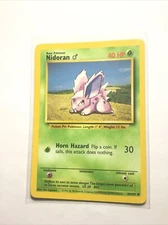 NIDORAN - 55/102 - Base Set - Pokemon Card - LP