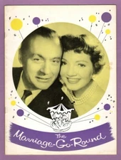 Charles Boyer "MARRIAGE-GO-ROUND" Claudette Colbert / Julie Newmar 1958 Program