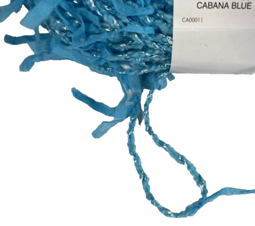 Moda Dea TUTU Ribbon Yarn #3022 CABANA BLUE 1.76 oz (92 yds) 50 Gms FREE US SHIP - Picture 6 of 6
