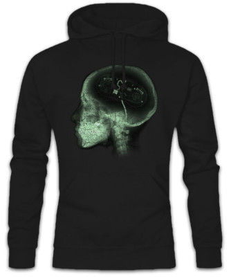 Gamer Brain Hoodie Sweatshirt Computer Scientist Gaming Games Fun Geek Nerd