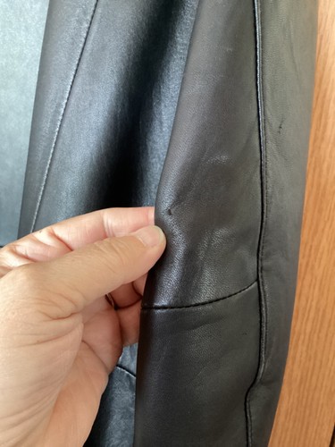 Adler Collection Authentic Men's XL Black Lamb Skin Leather Coat w/Lining - Picture 12 of 20