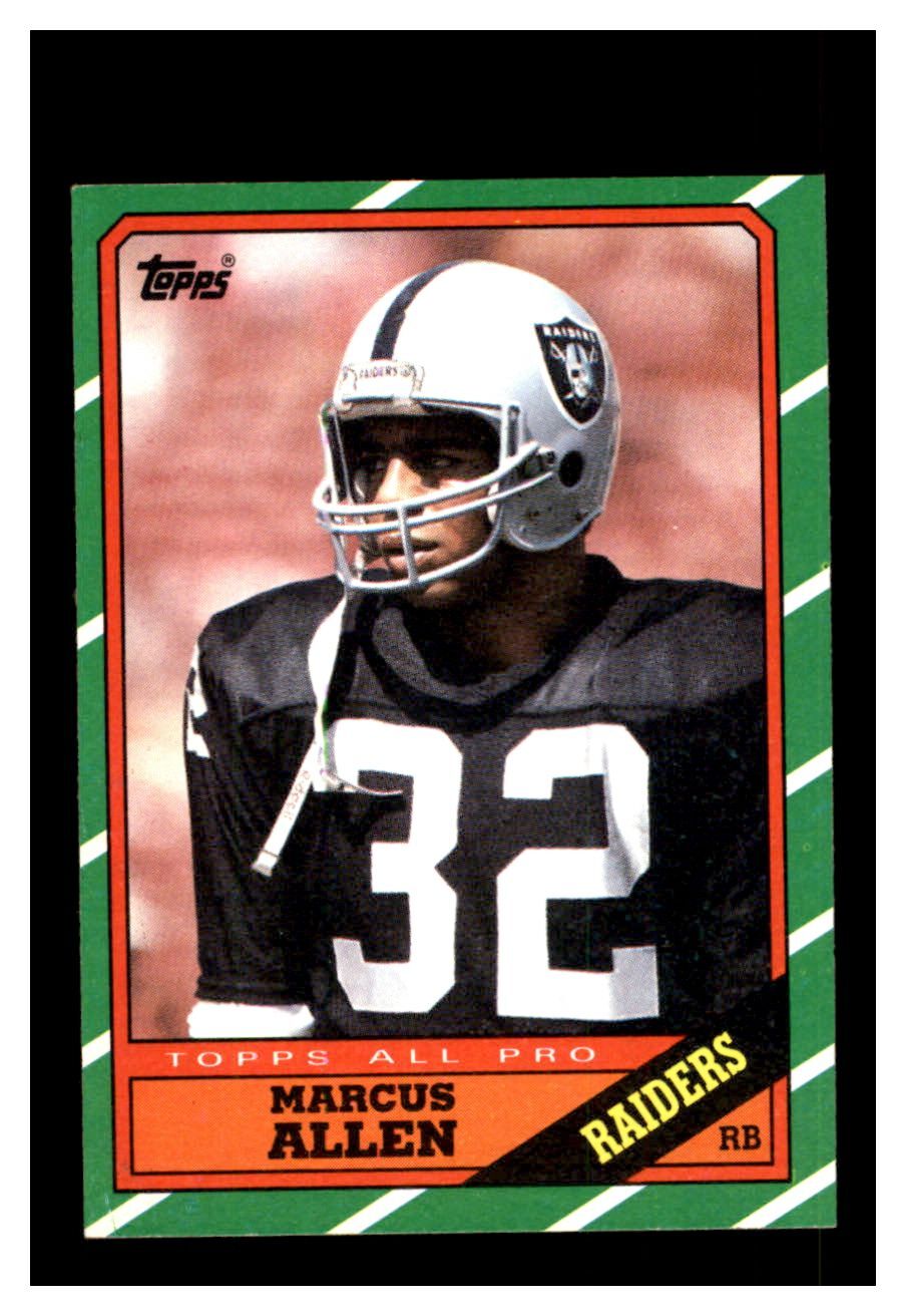 1986 Topps #62 Marcus Allen Los Angeles Raiders NM-MT