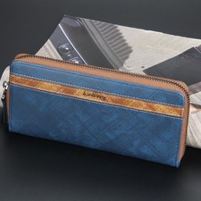 Men's Bifold Leather Zip Coin Long Wallet Multi Card Holder Purse Clutch Handbag