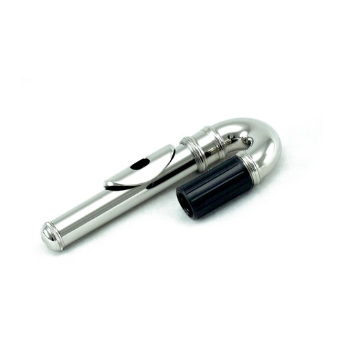 BRAND NEW Nickel Plated C FOOT Flute w Straight & Curved Head joints - Picture 3 of 5