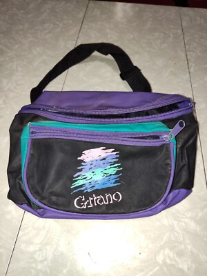 Vintage Gitano Fanny Pack Waist Bag Belt Bag Blue Floral Rave Retro Belt Bag & Fanny Pack Floral Bags & Handbags for Women for  main image 3