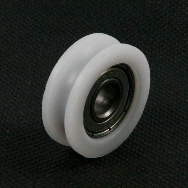 4pcs 30mm Round Groove Nylon Pulley Wheels Roller for 3mm rope w/ 608