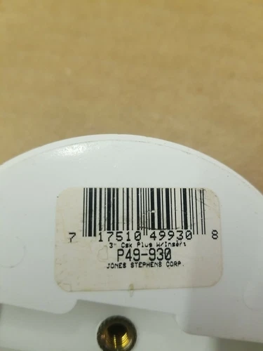 Jones Stephens P49-930 3" PVC DWV  Plug With Brass Insert - Picture 3 of 5