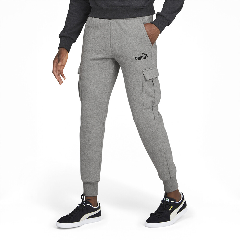 Puma Essential Grey Pocket Sweatpants for Men - Athletic Comfort