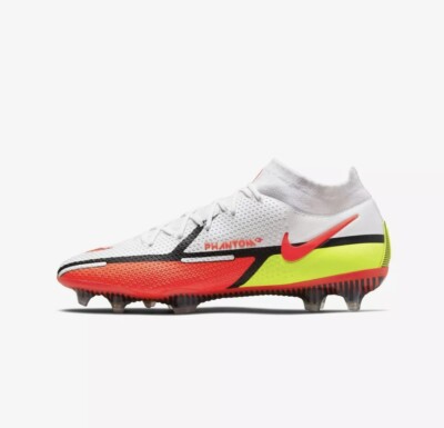 NIKE PHANTOM GT2 ELITE DF FG WHITE-BRIGHT CRIMSON-VOLT MENS SZ 13 [CZ9889-167]