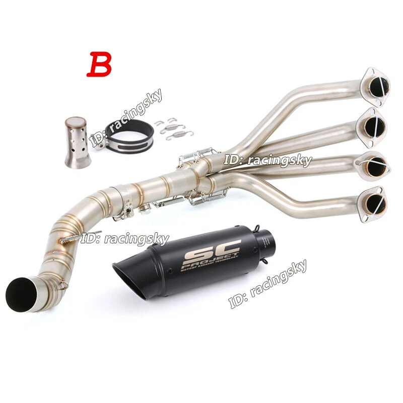 Tubo silenciador cabezal escape completo para Kawasaki Z1000 Ninja 1000 2010-2024 Z100SX Foto 3 de 4