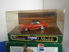 Corgi Classic Porsche 356B Red with black hardtop