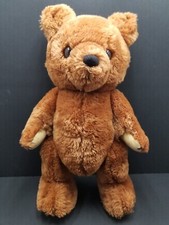 Vintage 1981 R Dakin  Co THEODORE Teddy Bear Jointed Brown Plush Stuffed Animal