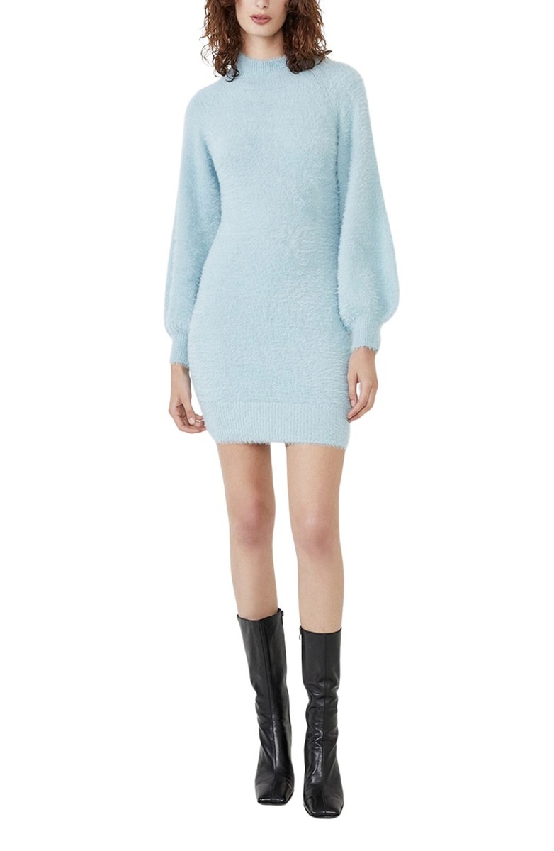 bardot dusty blue dress Women's Bell Sleeve Knit in SZ L Bardot lorenza midi dress