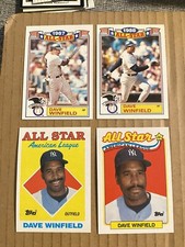 (15) Different Dave Winfield lot #1 New York Yankees Twins Angels