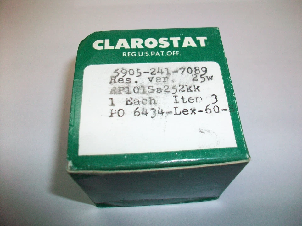 REOSTATO CLAROSTAT 2500 OHM 25 WATT - Imagem 2 de 2