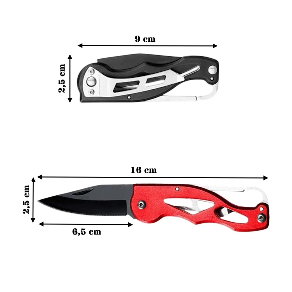Kleines Taschenmesser 42a konform legal führen EDC Klappmesser Zweihand Messer - Bild 3 von 4