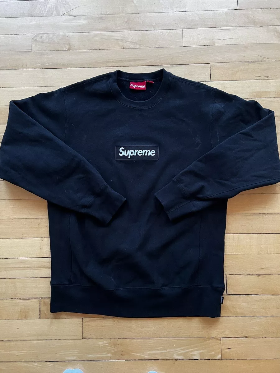 Supreme Box Logo Crewneck Black Large | eBay