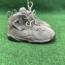 Nike Air Jordan True Flight BT Toddlers Shoes Leather Grey Sneaker 9C 343797-027