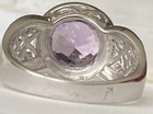 Vintage Inspired Amethyst Sterling Silver Size 7.75 Ring 5.8g — photo 7