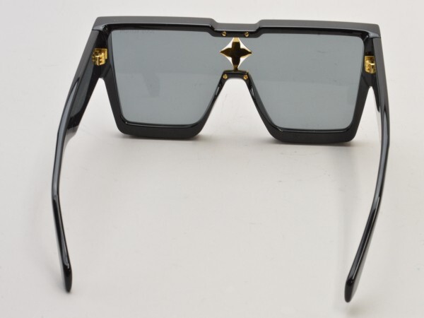 LOUIS VUITTON Sunglasses Cyclone Acetate Frame Black x Gold Z1578E