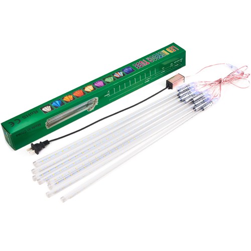 192LEDs /384LED 8Tube Meteor Shower Rain String Lights Waterproof Christmas Blue - Picture 20 of 29