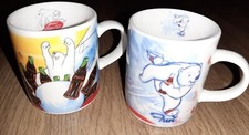 2x Coca Cola Eisb&auml;r Mini Tassen / Becher / Mugs  (2003+2005 Edition) POS