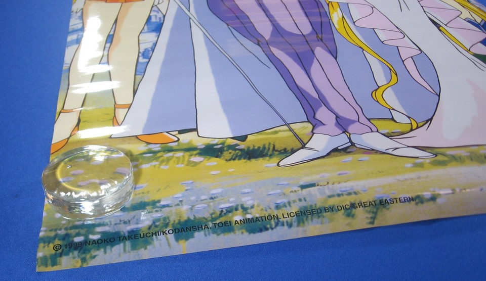 Sailor Moon Tuxedo Mask Poster 34" x 22" Rolled Sleeve 6152 Vintage