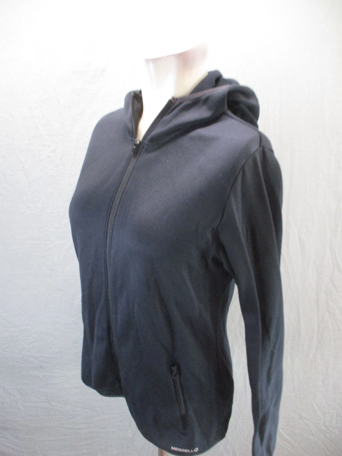 merrell full zip pocket thumbhole athletic jacket
