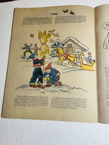 1949 Christmas Yuletide Magazine PB Book Illustrated Augsburg Polish Czech Music - Picture 10 of 15